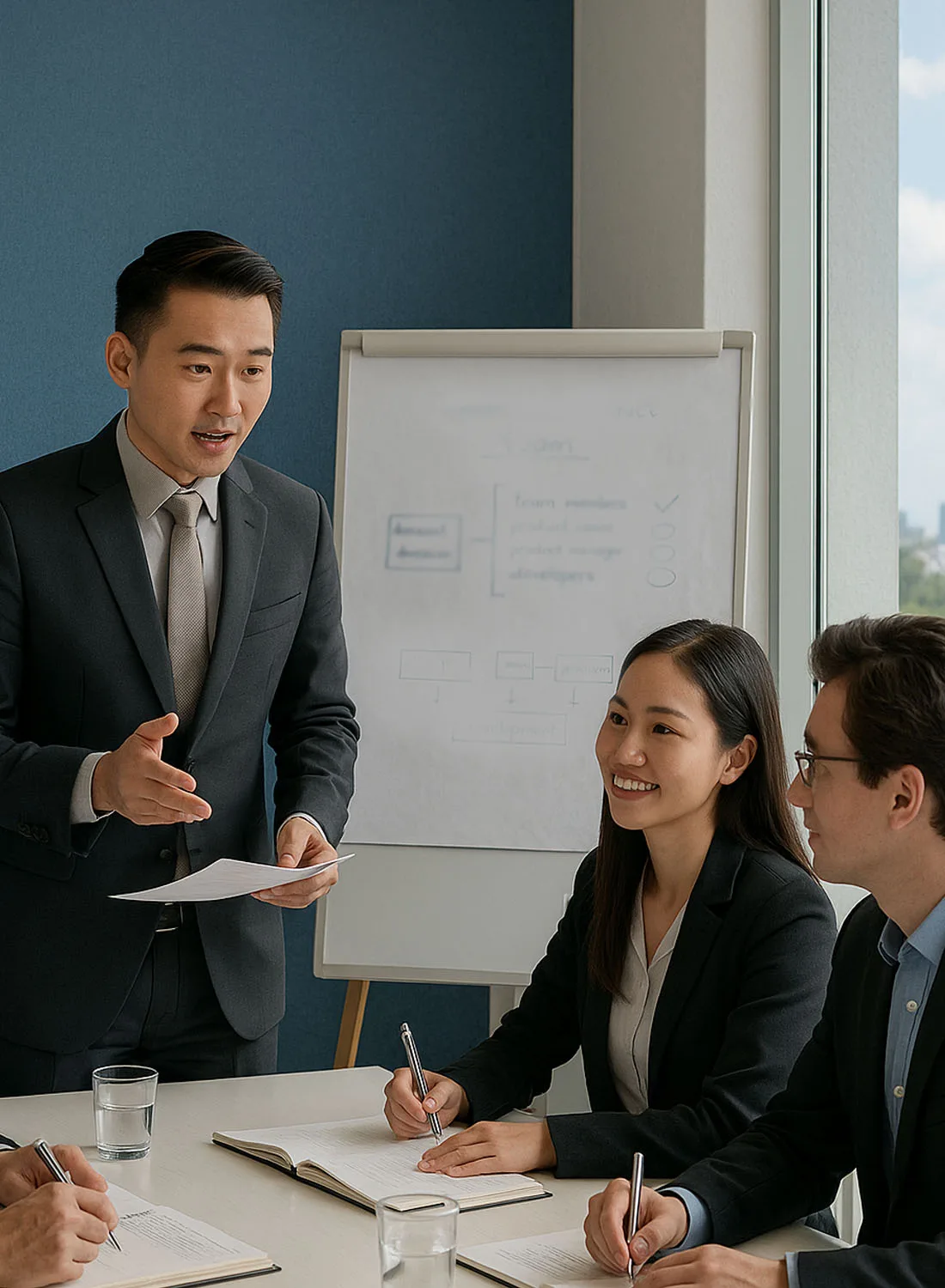 clarity consultant malaysia team discussing compliance plans