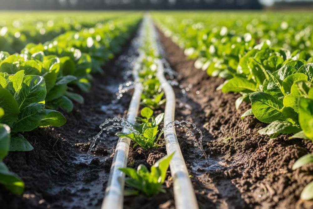 environmental practices in a johor farm field with irrigation