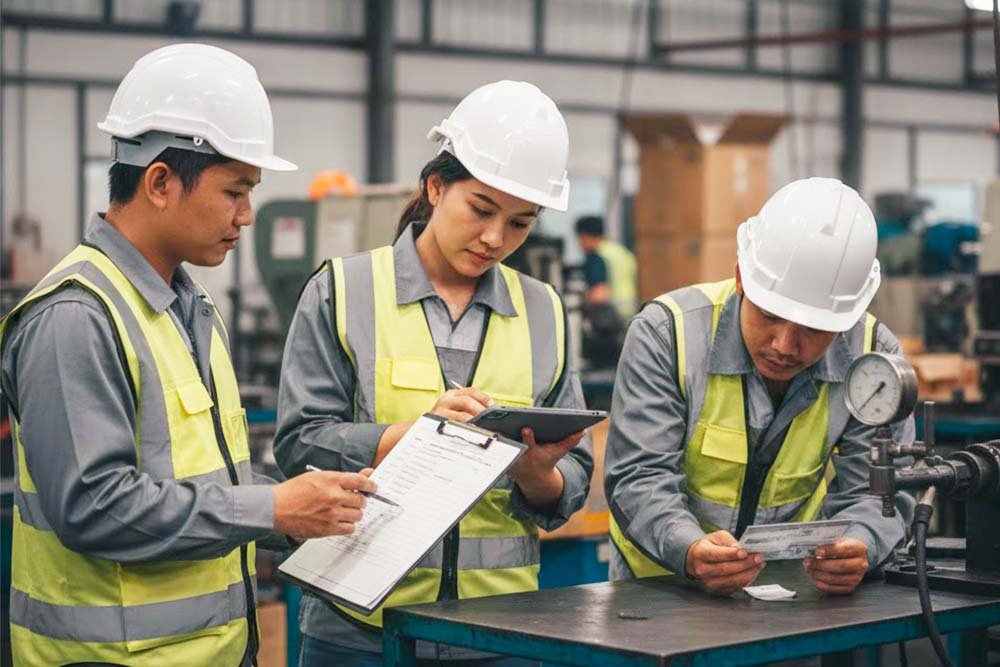 staff reviewing ESG documents